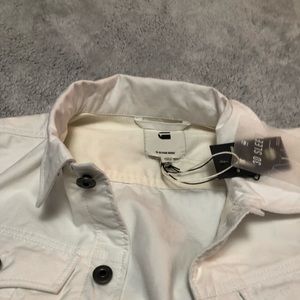 G Starr Raw Men’s White Denim Jacket Medium